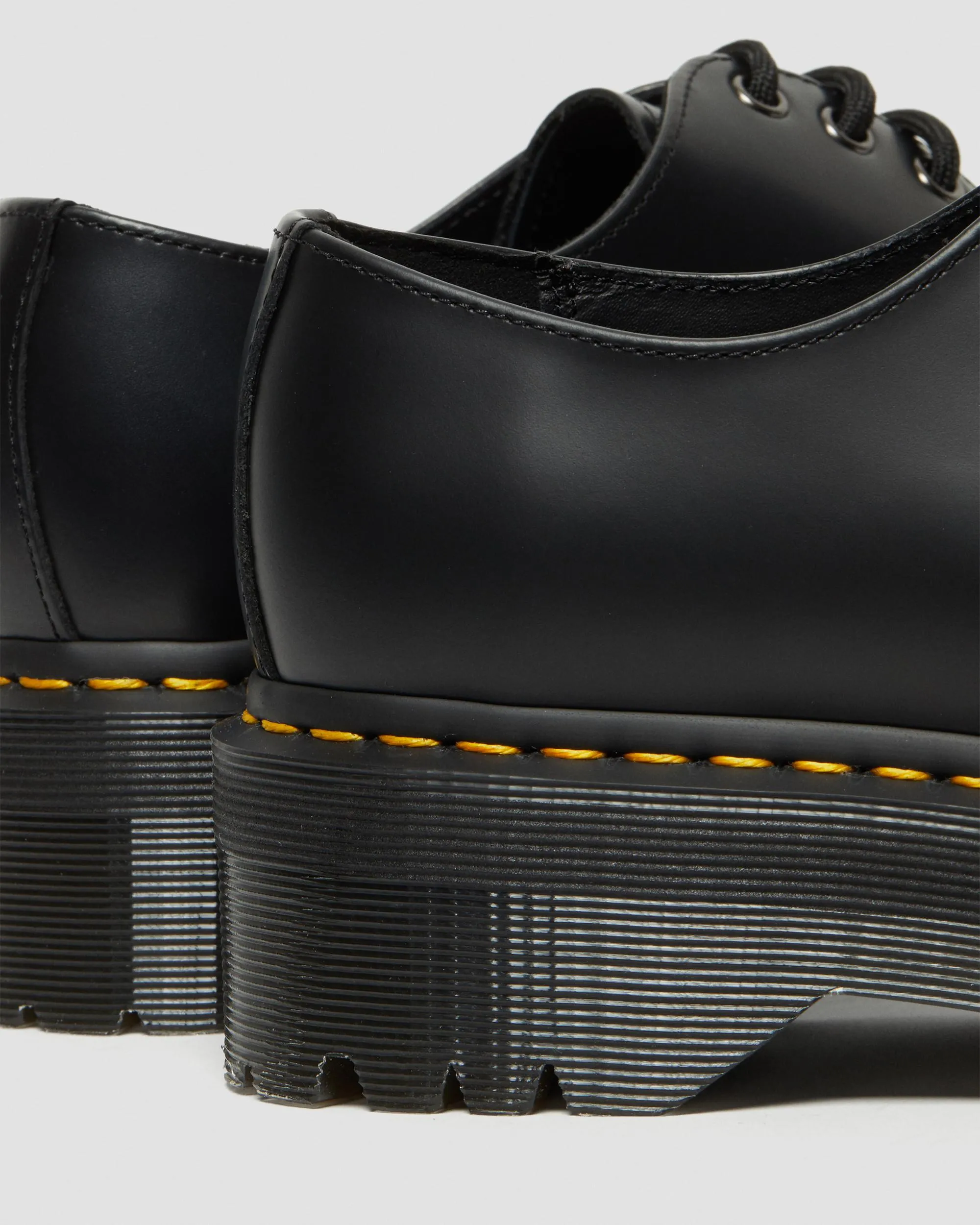 1461 Quad Polished Smooth Leather Oxford Platform Shoes