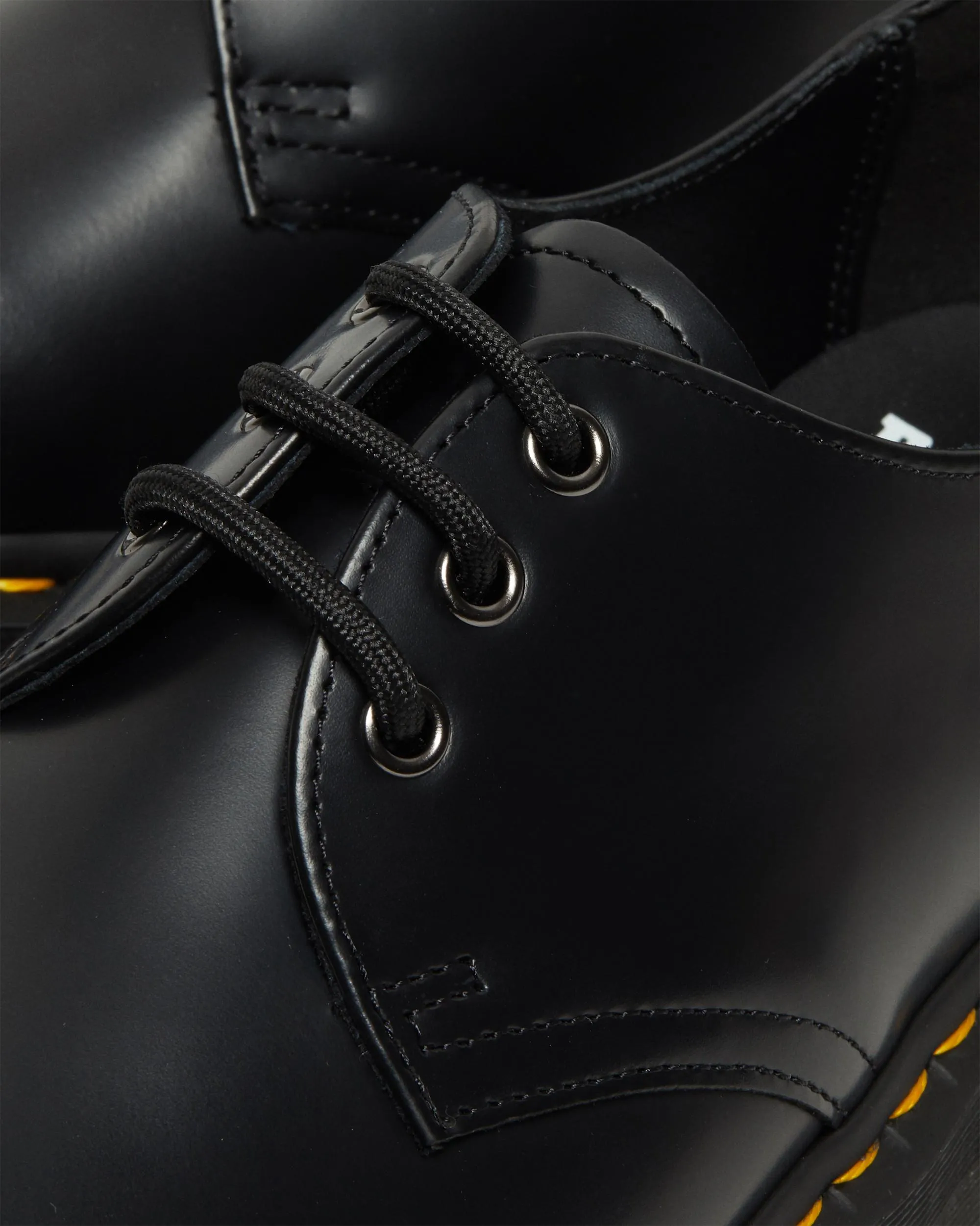 1461 Quad Polished Smooth Leather Oxford Platform Shoes