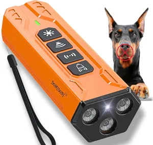 2025 Upgraded Dog Bark Deterrent Device - Anti Barking Devices for Dogs, Indoor Outdoor Use Rechargeable, Safe for Dogs & Humans, Portable No More Barks Ultrasonic Dog Training Device (Alpha Pro)