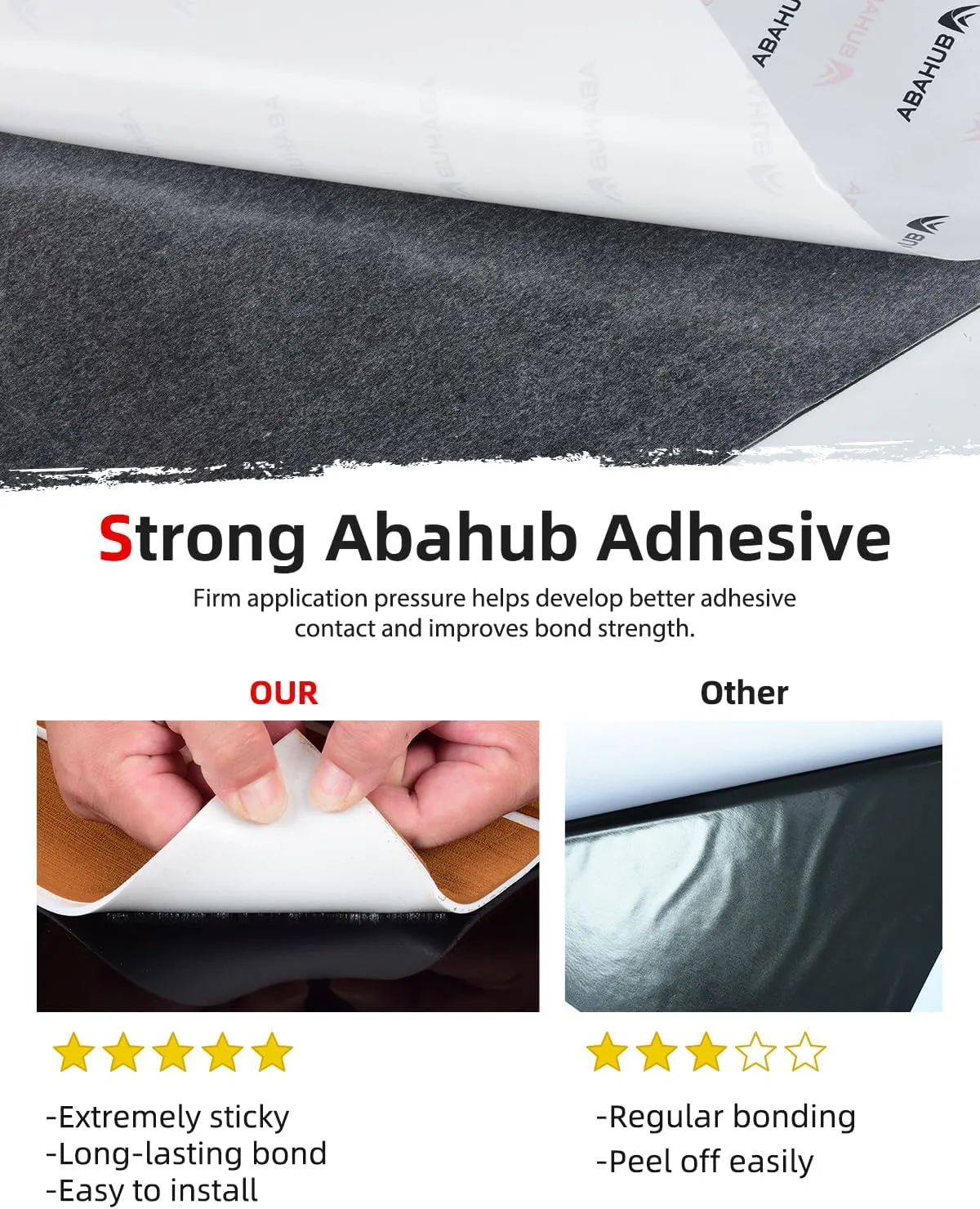 Abahub EVA Foam Boat Decking 96''x45.6''/36''/28.8''/24''/16.8'', 48''x16.8'' Self-Adhesive Faux Teak Marine Flooring Sheet Traction Pad for Boats Surfboard Swim Platform RV Floor