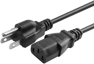 AC in Power Cord Outlet Socket Cable Plug Lead Replacement for Precor EFX 5.21 5.21s 5.21si 521 EFX 5.21i EFX 521i Rear Drive Cross Fitness Crosstrainer Elliptical Trainer Crosstrainer