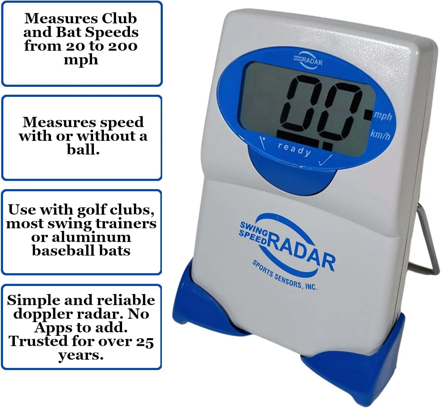 Achieve Longer Drives - Delivers Precise Golf Club Swing Speeds from 20 to 200 MPH. Master Consistency | Swing Speed Training Tool | Instant Speed Results