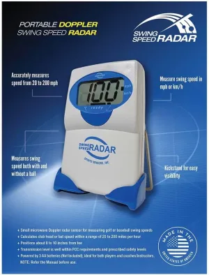 Achieve Longer Drives - Delivers Precise Golf Club Swing Speeds from 20 to 200 MPH. Master Consistency | Swing Speed Training Tool | Instant Speed Results