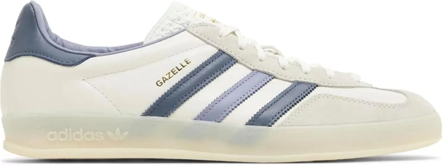 Adidas Gazelle Indoor OG Mens Sneaker (White Blue Ink, US Footwear Size System, Adult, Men, Numeric, Medium, 5.5)