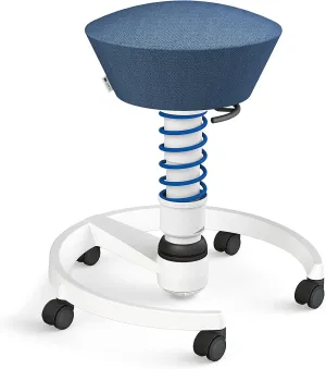 aeris Swopper New Edition Ergonomic Stool with castors - Dynamic Office Chair for a Healthy Back - Office Stool and seat Trainer - 17.7-23.2" Spring strut Type Standard