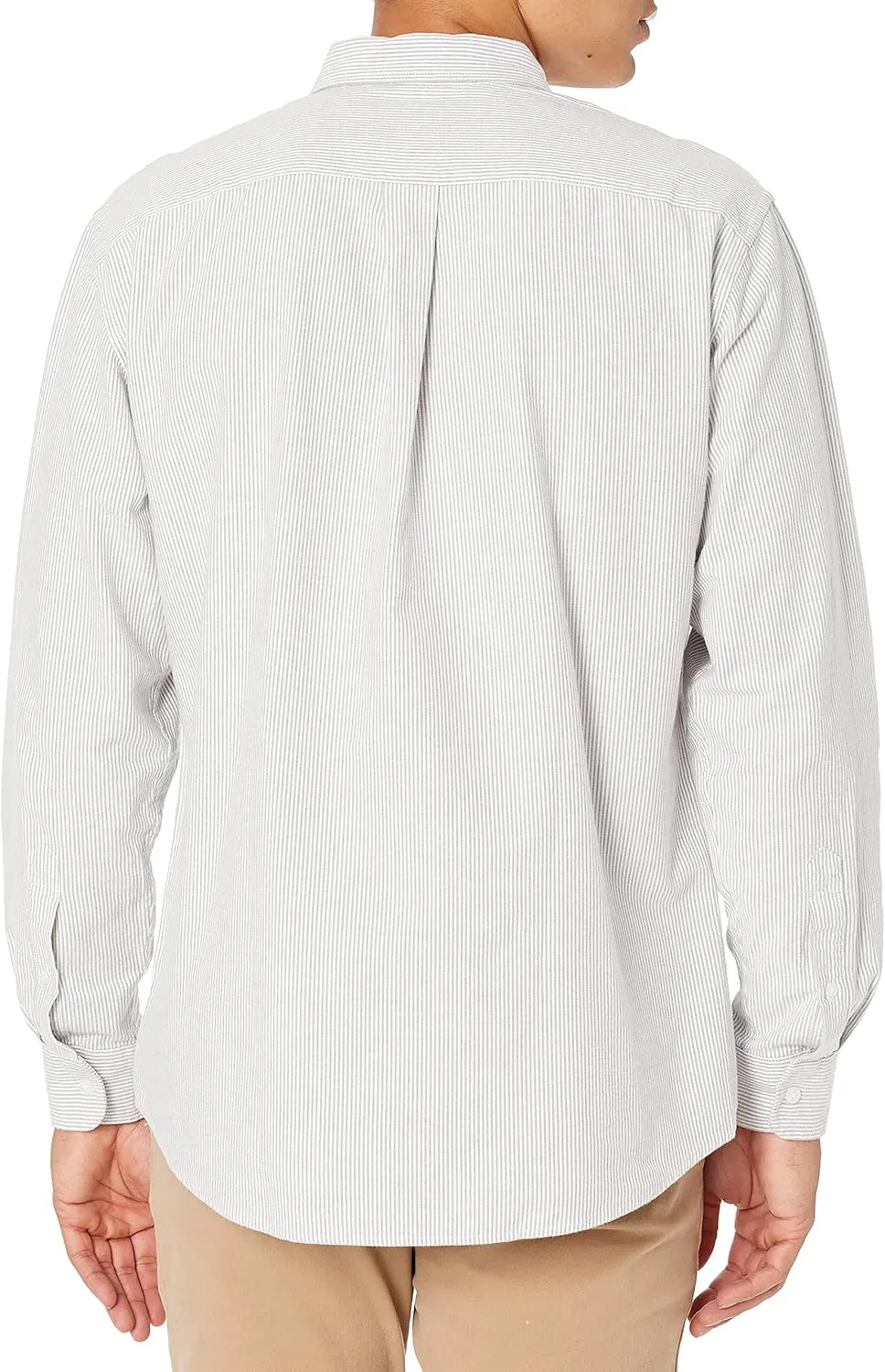 Amazon Essentials Men's Long-Sleeve Regular-Fit Stretch Oxford Shirt (Available in Big & Tall)