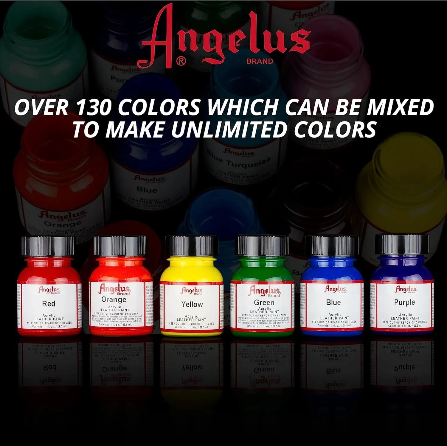 Angelus Pearlescent 18K Gold Acrylic Leather Paint 4oz