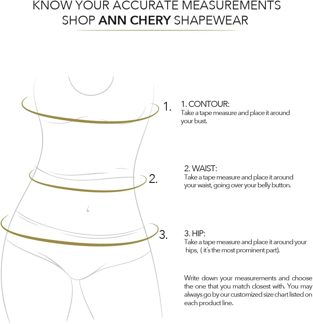 Ann Chery 2055 Women’s Latex Waist Cincher | No-Hook Velcro Adjustable Colombian Body Shaper | Daily Use Corset and Support