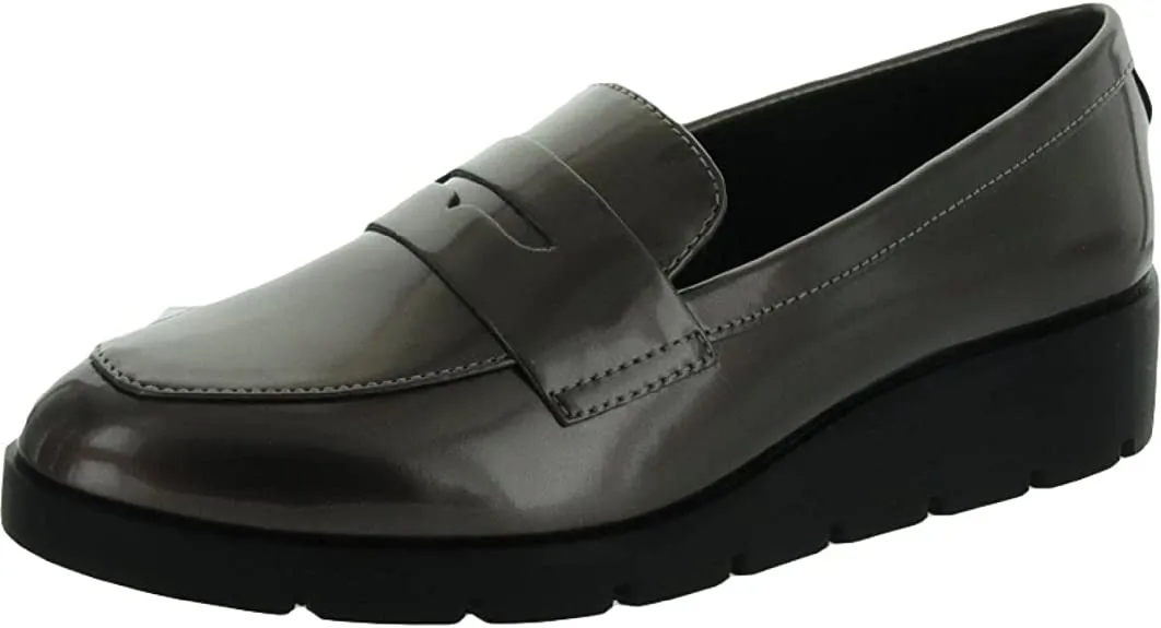Anne Klein Lynna Pewter Patent 6.5 M