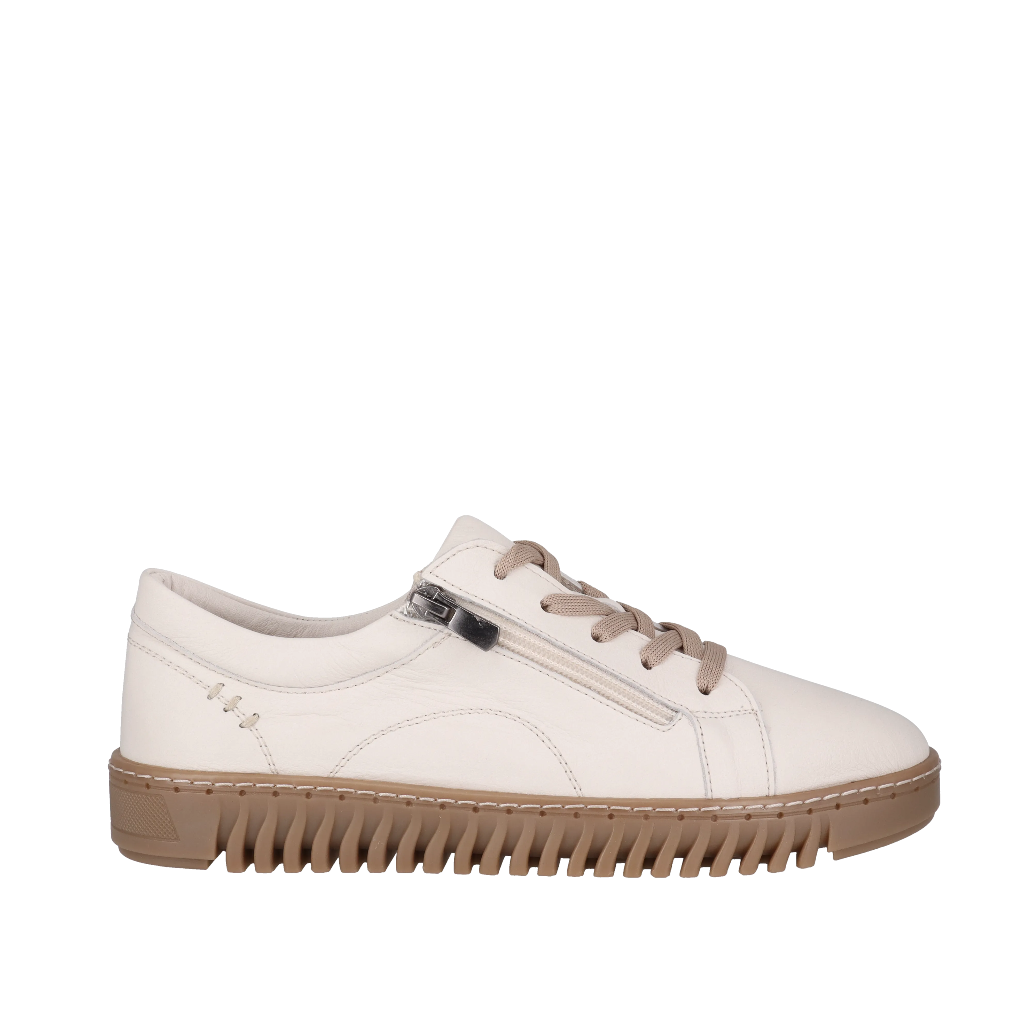 BEAU TURKISH LEATHER TRIANER || BEIGE