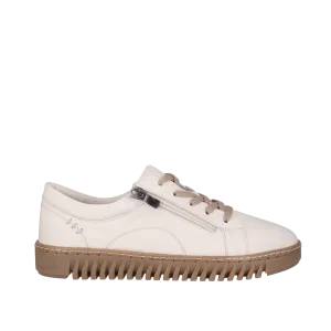 BEAU TURKISH LEATHER TRIANER || BEIGE