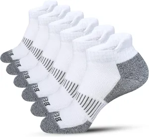 BERING Men's Ankle Socks Athletic Cushioned Running Socks (6 Pairs)