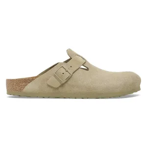 BIRKENSTOCK BOSTON - TOE-IN MULE - KHAKI SUEDE