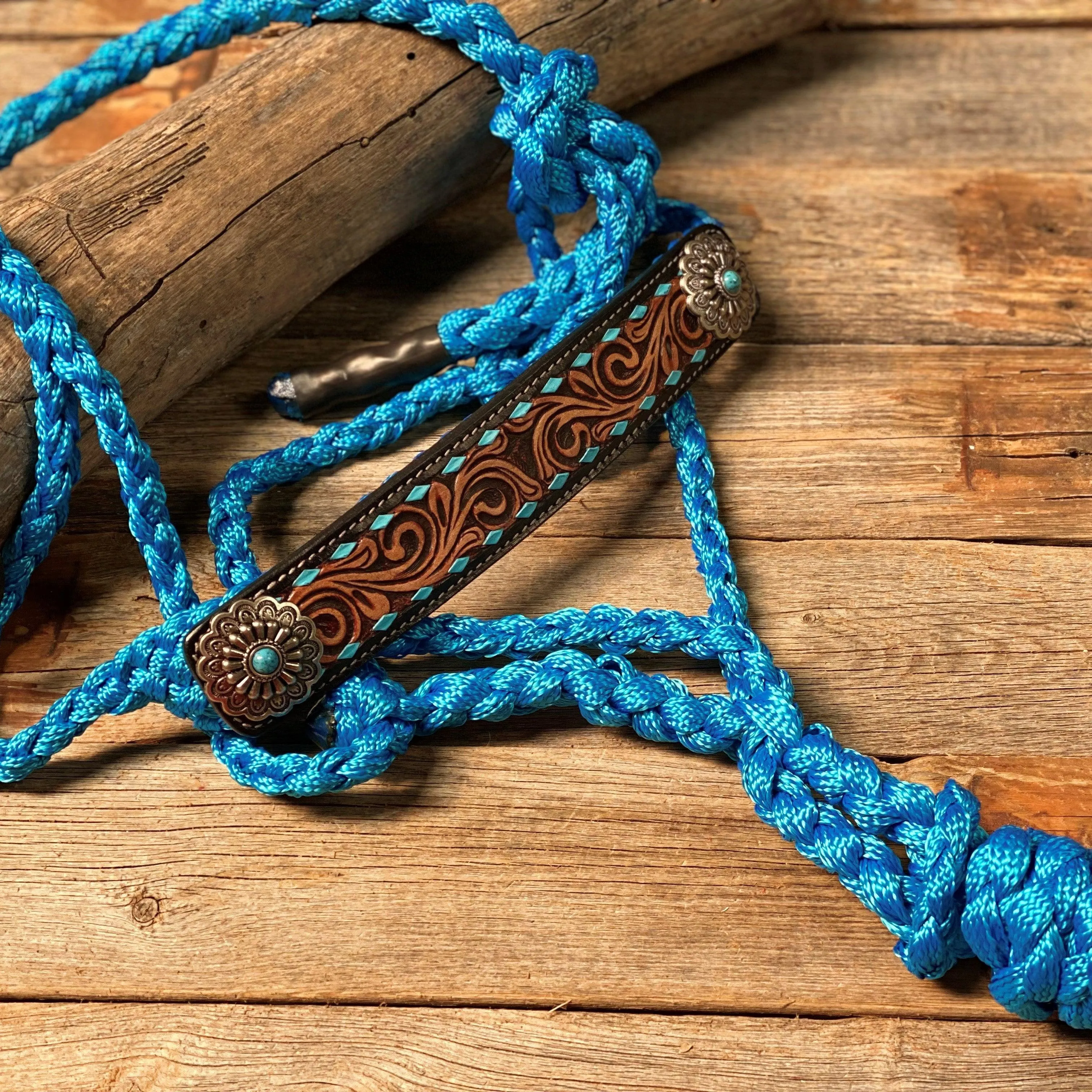 Blue Mule Tape Halter - Turquoise #MT209