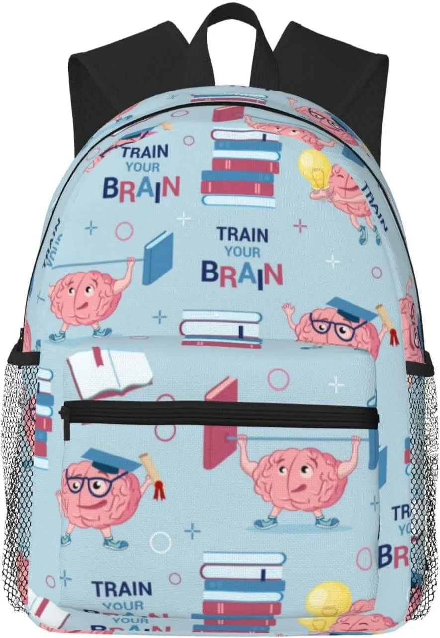 Brain Training Travel Laptop Backpack For Men Women-Lightweight Carry On Backpack,Hiking Backpack, Water Resistant Beach Backpack With Laptop Compartment