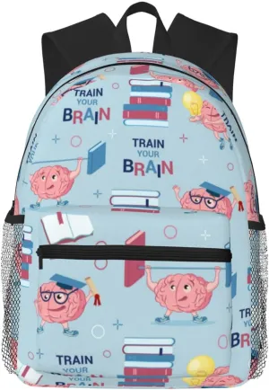 Brain Training Travel Laptop Backpack For Men Women-Lightweight Carry On Backpack,Hiking Backpack, Water Resistant Beach Backpack With Laptop Compartment