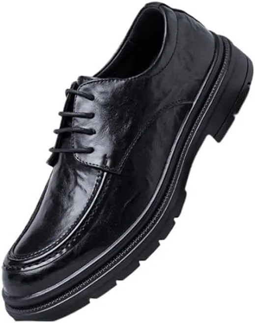 Business Casual Modern Work Wedding Shoes Men's Fashion Dress Oxford Style Formal Classic Lace Up