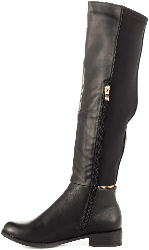 Caliente Point Up Black Vegan Leather