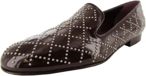 Delman Womens Kern Slip-On Loafer Shoe, Aubergine Patent, US 5