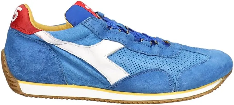 Diadora Mens Equipe Suede Sw Perforated Lace Up Sneakers Shoes Casual - Blue - Size 6 M