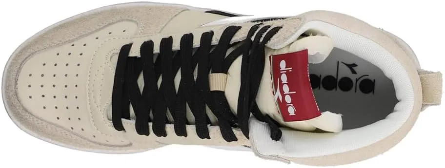 Diadora Mens Magic Basket Mid Legacy High Sneakers Shoes Casual - Off White