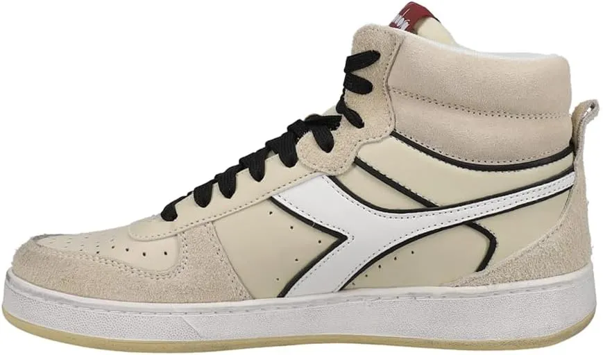 Diadora Mens Magic Basket Mid Legacy High Sneakers Shoes Casual - Off White