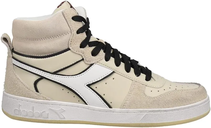 Diadora Mens Magic Basket Mid Legacy High Sneakers Shoes Casual - Off White