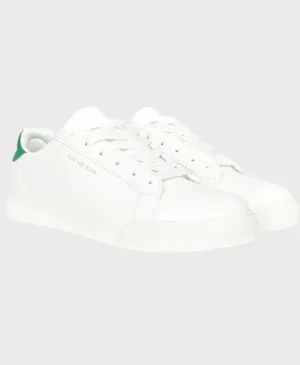 Duck & Cover Clasper Trainers White/Green