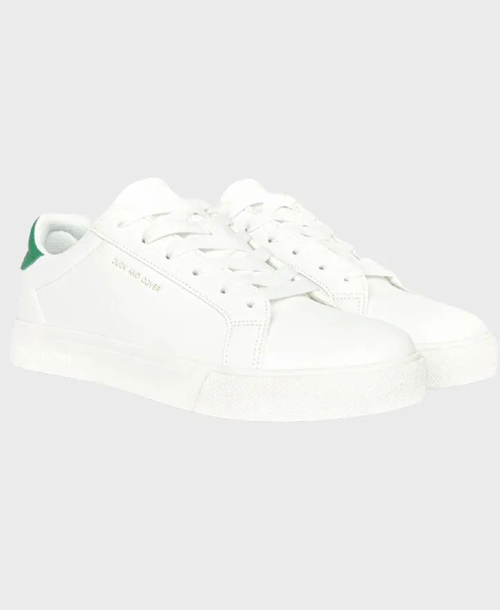 Duck & Cover Clasper Trainers White/Green