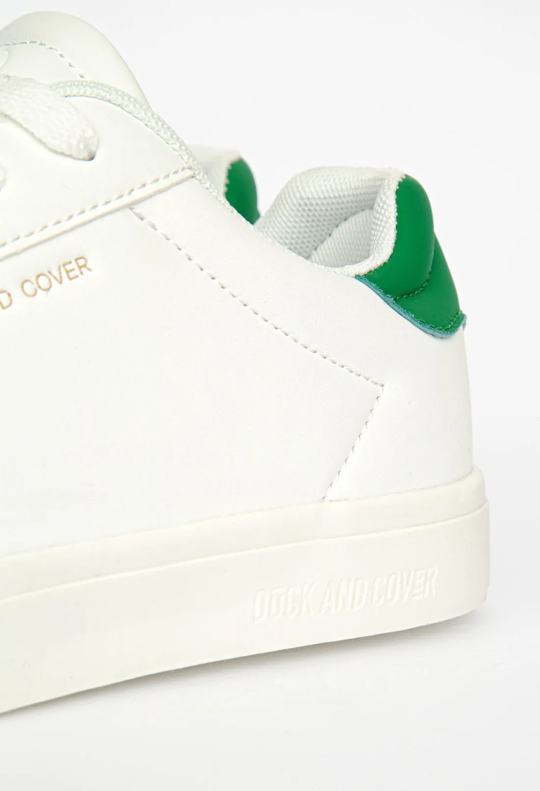Duck & Cover Clasper Trainers White/Green