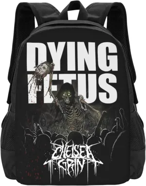 Dying Musics Fetus Band Backpack Large Capacity Backpacks Minimalist Leisure Travel Daypack 16.5 inch