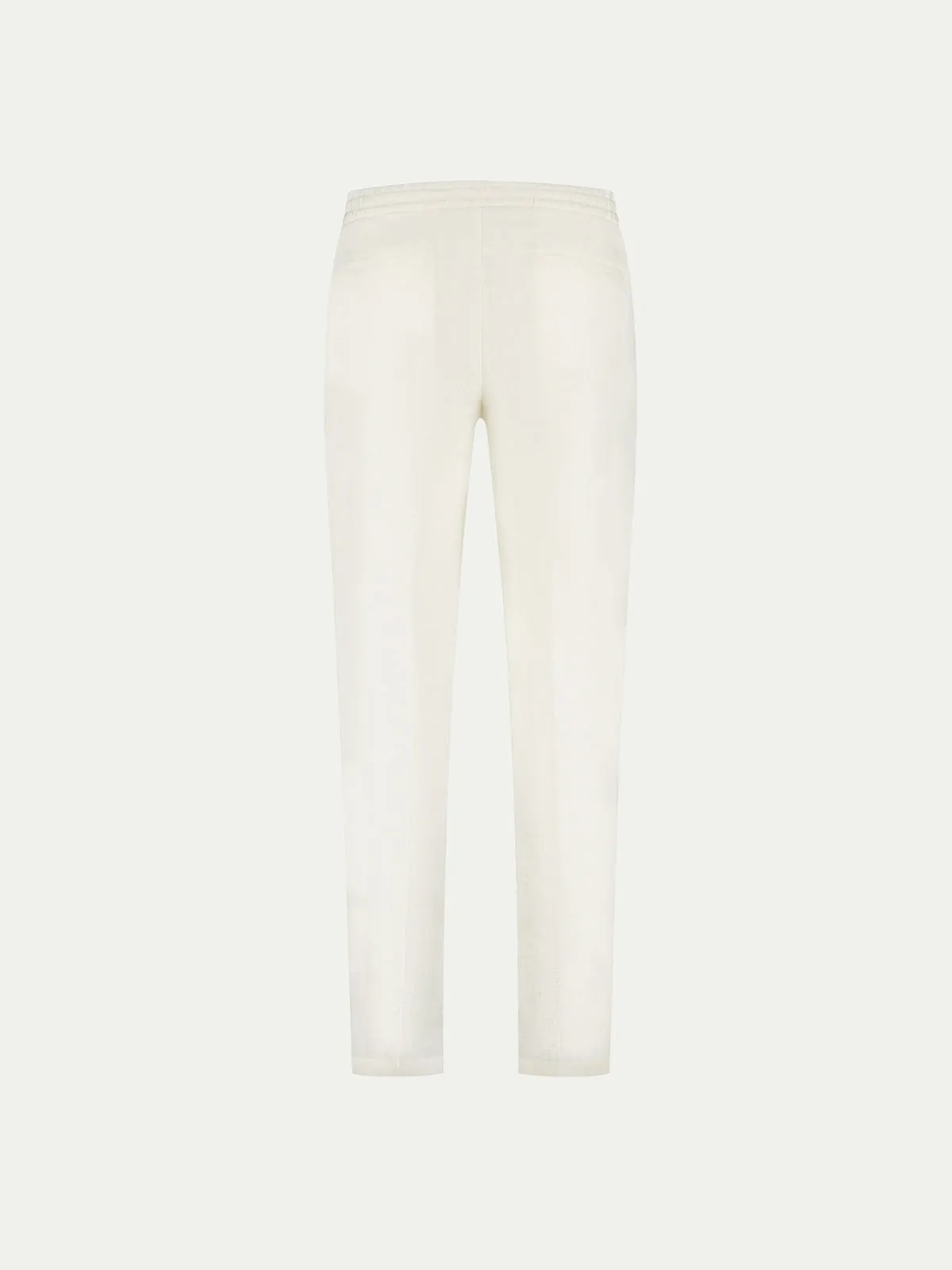 Ecru Linen Seaside Trousers
