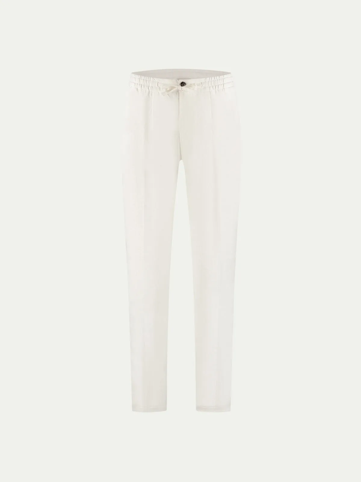 Ecru Linen Seaside Trousers