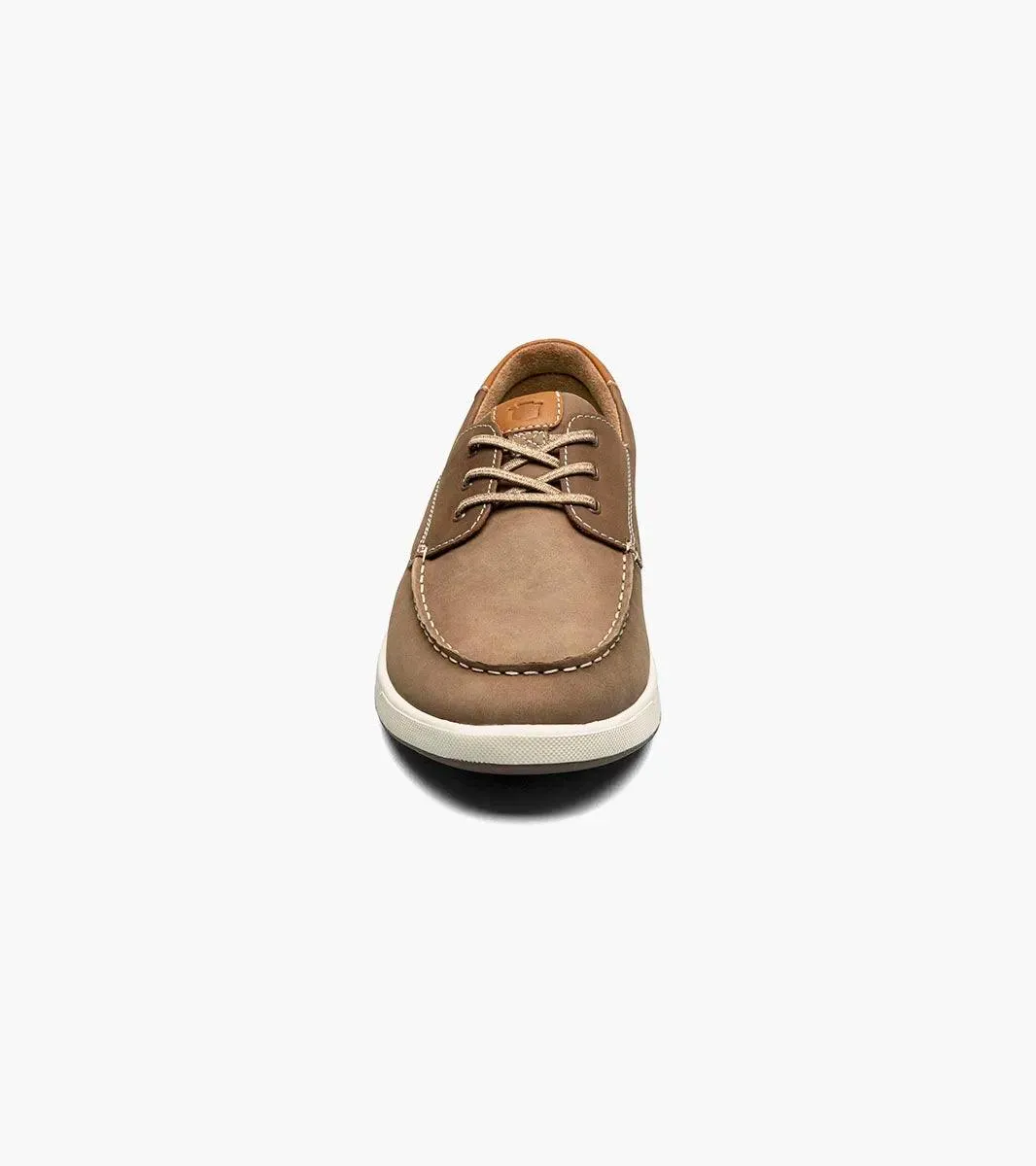 Florsheim - CROSSOVER Elastic Lace Moc Toe Boat Shoe Mushroom
