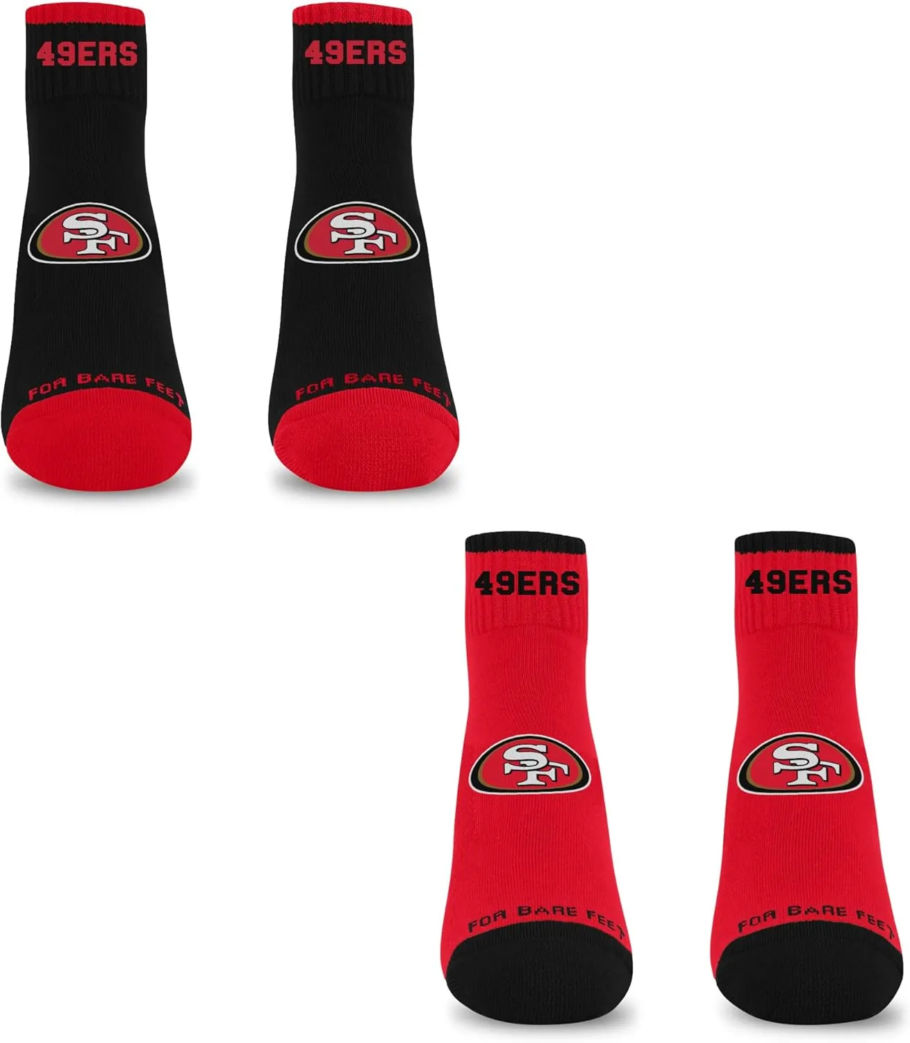 For Bare Feet Front and Center 2 Pack Team Colors