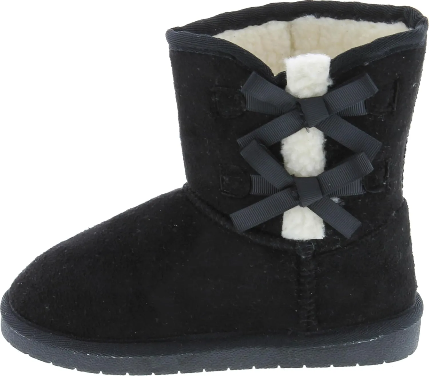 Forever Link Ann 36K Little Girls Shearling Bowtie Fur Boots