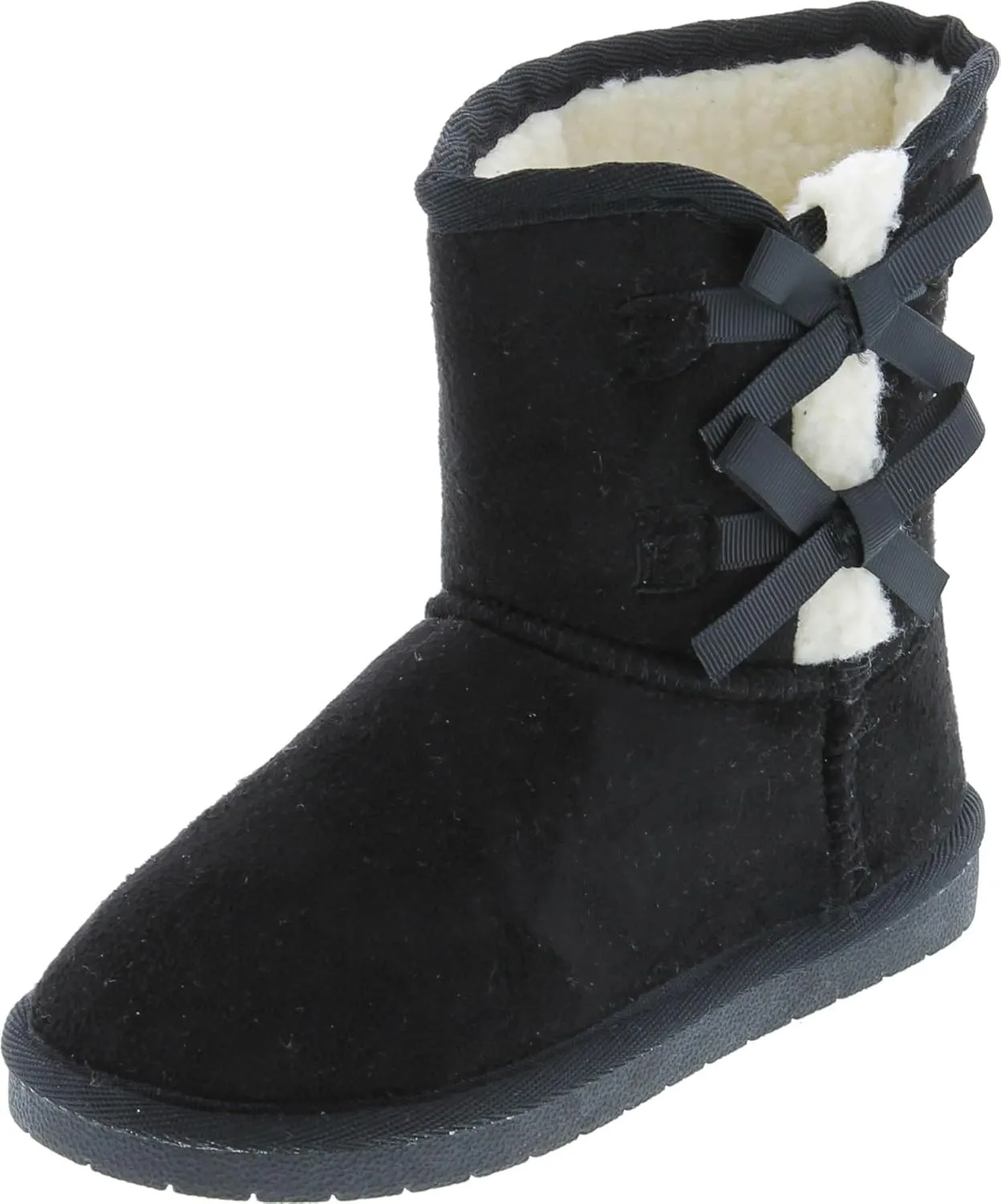 Forever Link Ann 36K Little Girls Shearling Bowtie Fur Boots