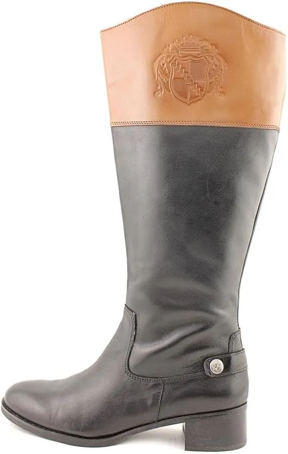 Franco Sarto Women's Chip Wide Calf Tall Riding Leather Boot