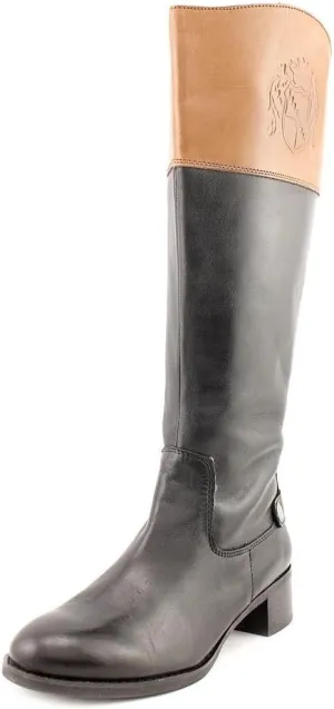 Franco Sarto Women's Chip Wide Calf Tall Riding Leather Boot