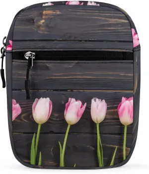 Freshly Picked Tulips Crossbody Bag Small Shoulder Bag Waterproof, Lightweight And Convenient