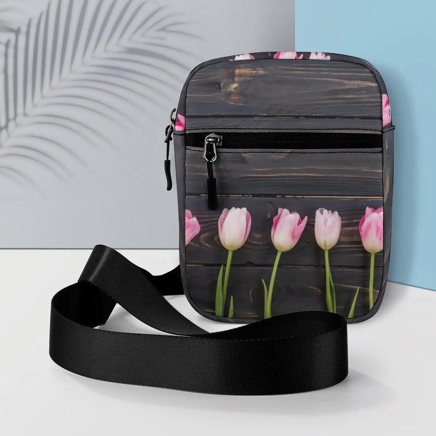 Freshly Picked Tulips Crossbody Bag Small Shoulder Bag Waterproof, Lightweight And Convenient