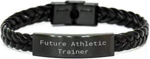 Future Athletic Trainer's Interlaced Leather Gift for Valentine's, 'Love What You Do'