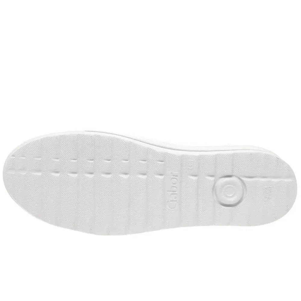 Gabor 46.498 Heather Platform Trainer-WHITE