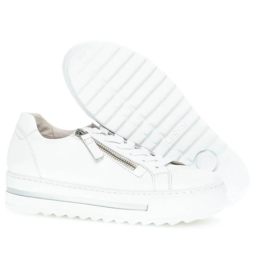 Gabor 46.498 Heather Platform Trainer-WHITE