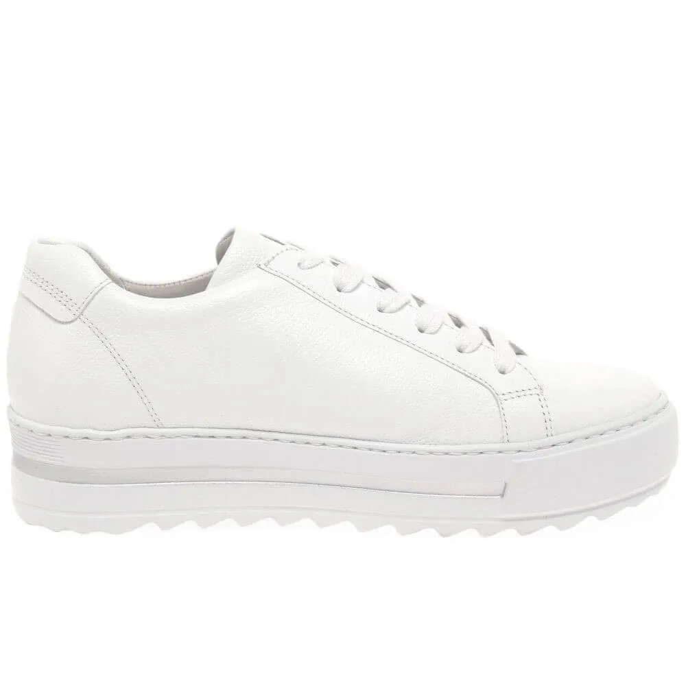 Gabor 46.498 Heather Platform Trainer-WHITE