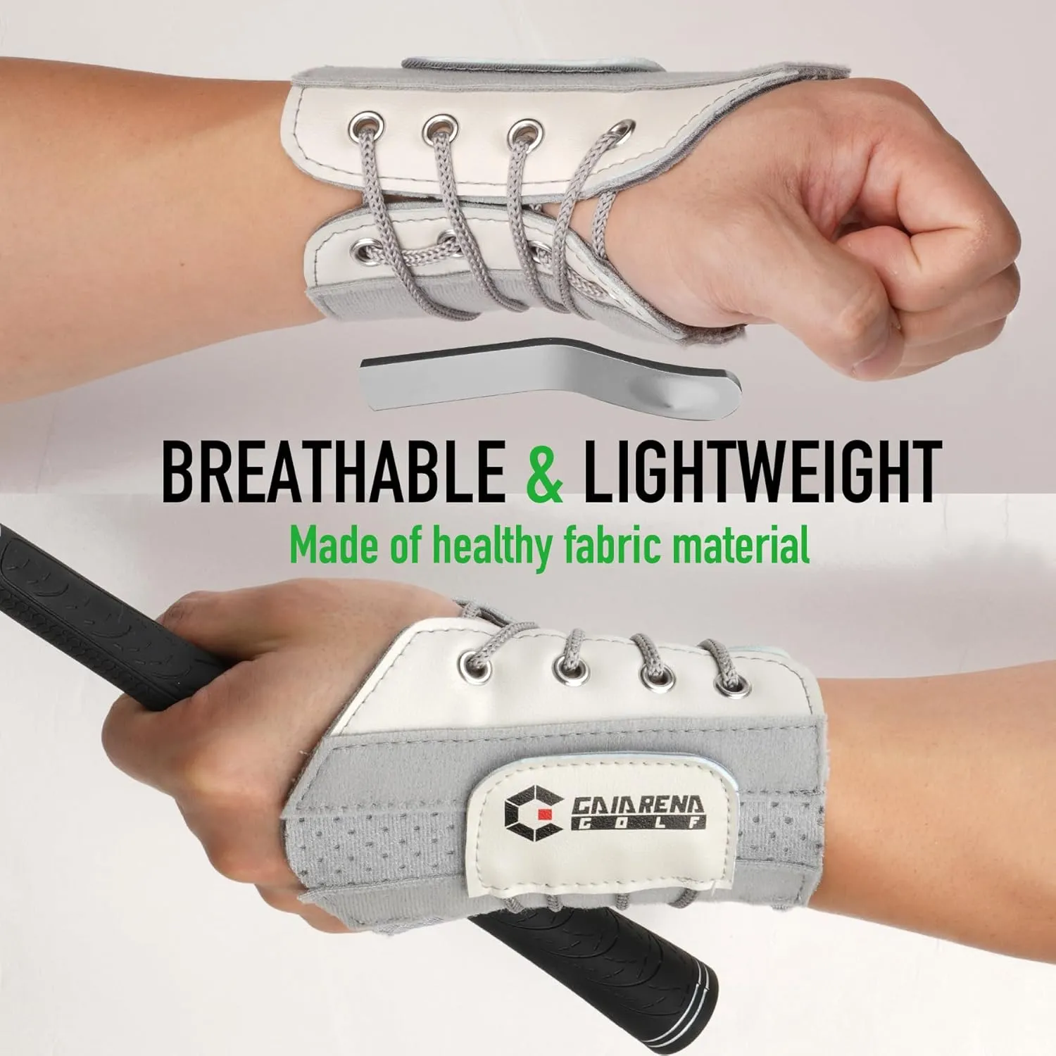 GAIARENA Golf Wrist Brace Wrist Hinge Swing Aid, Efficient Golf Swing Training Equipment Wrist Hinge Trainer to Correct Wrist Angle & Develop Muscle Memory for Golf Beginners