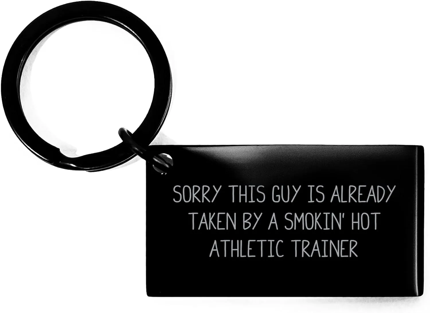 GIFTVILLE & SURPRISE Athletic Trainer Keychain Funny Quote Sorry This Guy Is Already Taken Birthday Unique Gift for Him