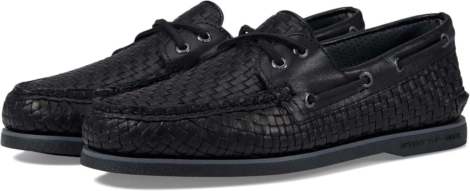Gold Authentic Original 2-Eye Woven Boat Shoe
