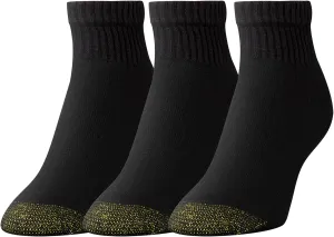 GOLDTOE Women's Ultra Tec Quarter Socks 3 Pack