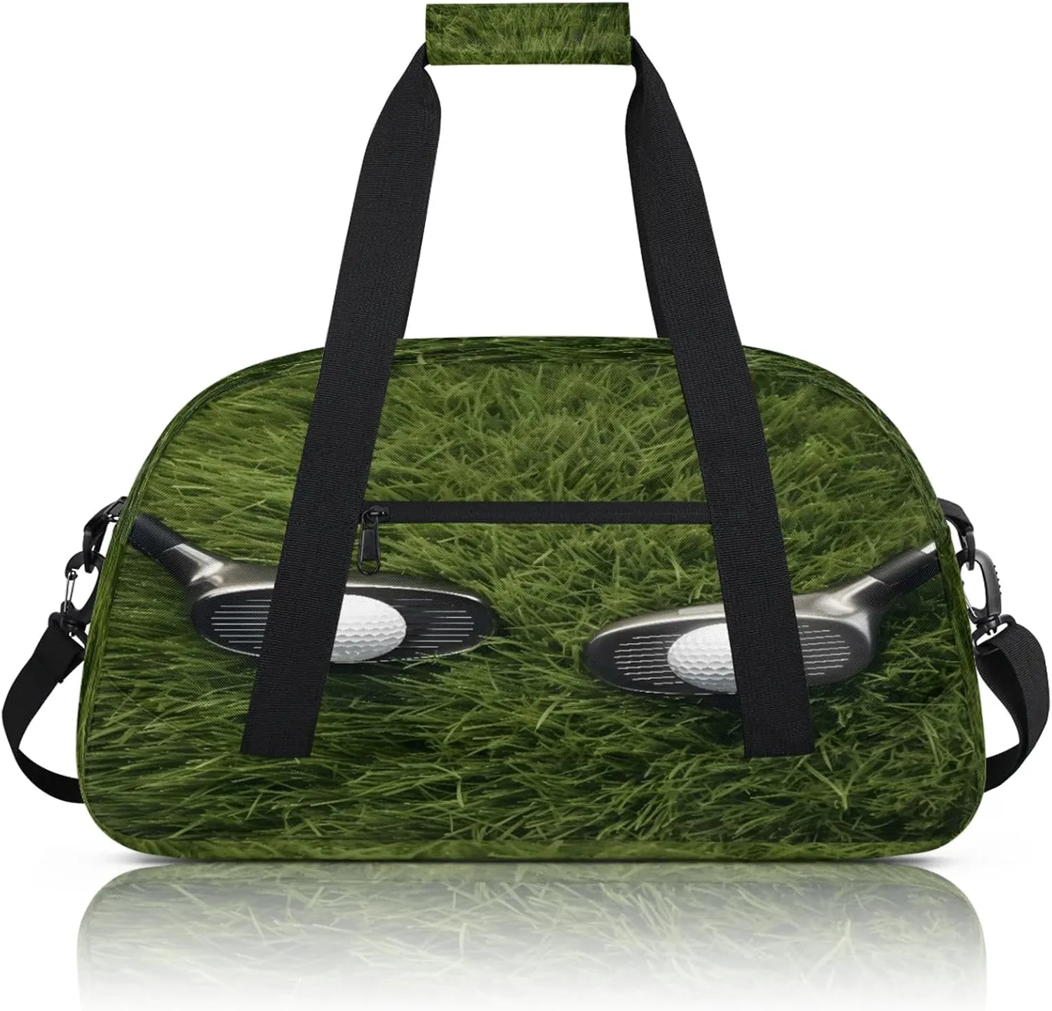 Golf Ball Small Gym Bag 18 inch Carry On Duffel Bag for Weekender Travel Sports Workout Yoga Gymnastics Dance Ballet